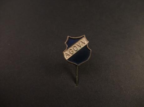 AGOVV ( Alleen Gezamenlijk Oefenen Voert Verder) betaald voetbalclub Apeldoorn logo